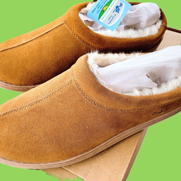 NEW My Slippers Men's Leather Slip-Ons - Picture 1 of 6